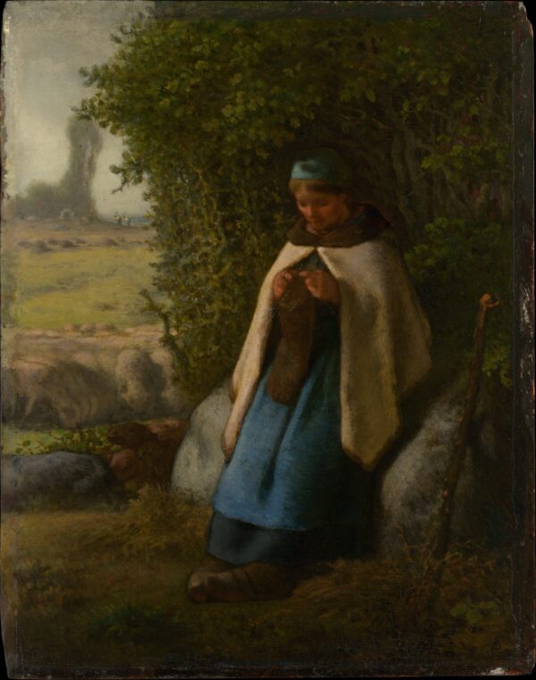 Bergère sentada en una roca – Jean-François Millet Jean-François Millet 2024-11-21