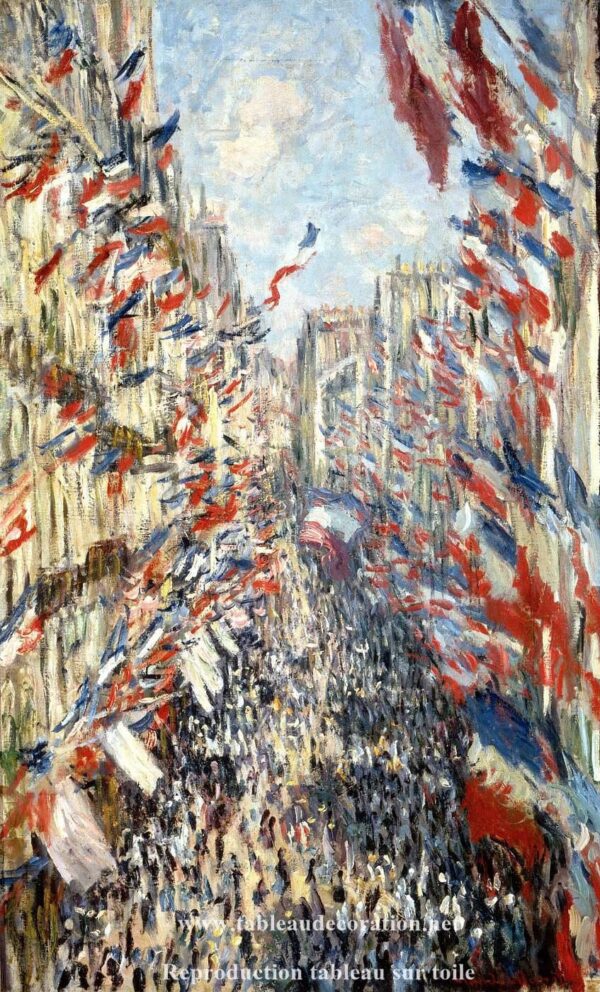 La Rue Montorgueil, Fiesta del 30 de junio de 1878, Claude Monet Claude Monet 2024-11-21