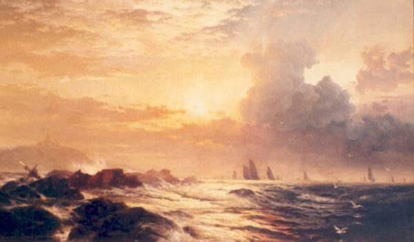 La navegación de placer al atardecer – Edward Moran Edward Moran 2024-12-21