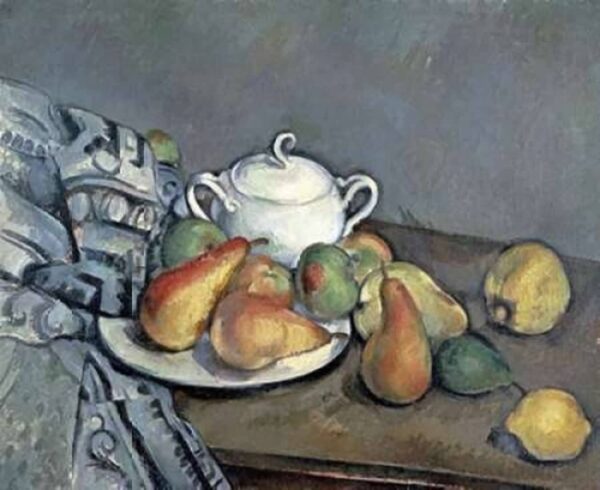 Bodegón con azucarero, peras y mantel – Paul Cézanne Paul Cézanne 2024-11-21