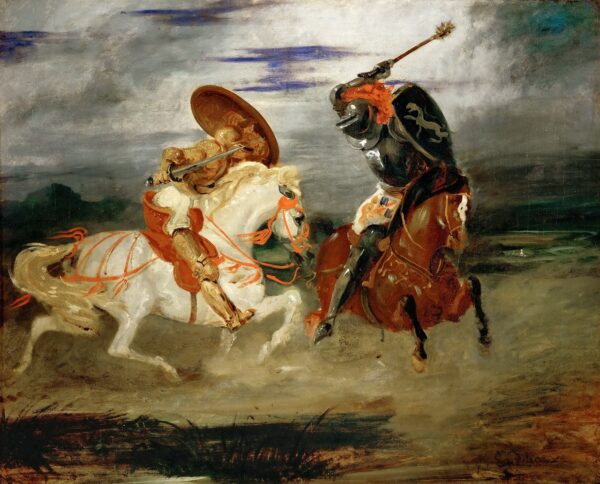 Combate de caballeros en el campo – Eugène Delacroix Eugène Delacroix 2024-11-21