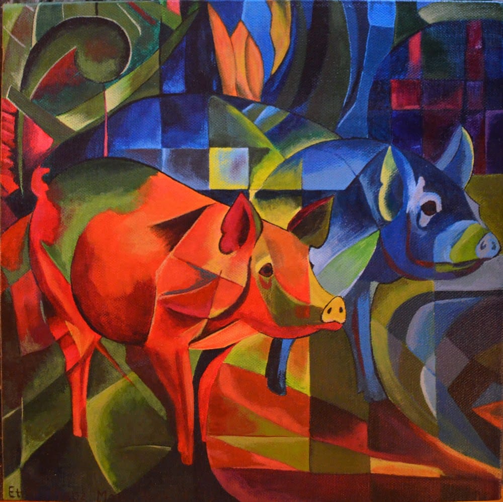 Cerdos rojos y azules – Franz Marc Franz Marc 2024-09-20 2