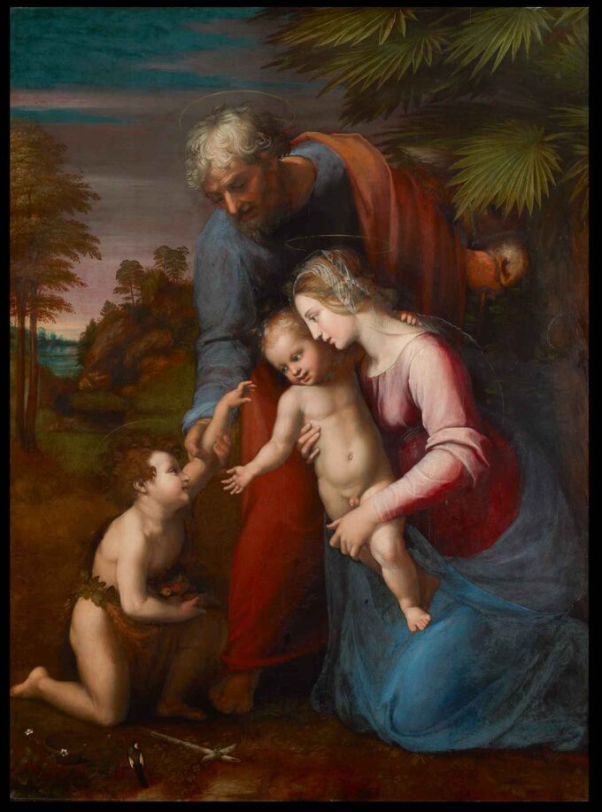 Familia Santa con el pequeño Jean – Raphaël (pintor) Rafael Sanzio 2024-09-20