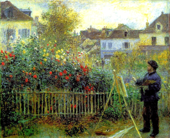 Claude Monet pintando en su jardín en Argenteuil – Pierre-Auguste Renoir Pierre-Auguste Renoir 2024-09-19