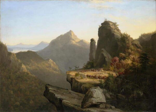 Escena del último de los mohicanos: Cora de rodillas a los pies de Tamenund, 1827 – Thomas Cole Thomas Cole 2024-11-21