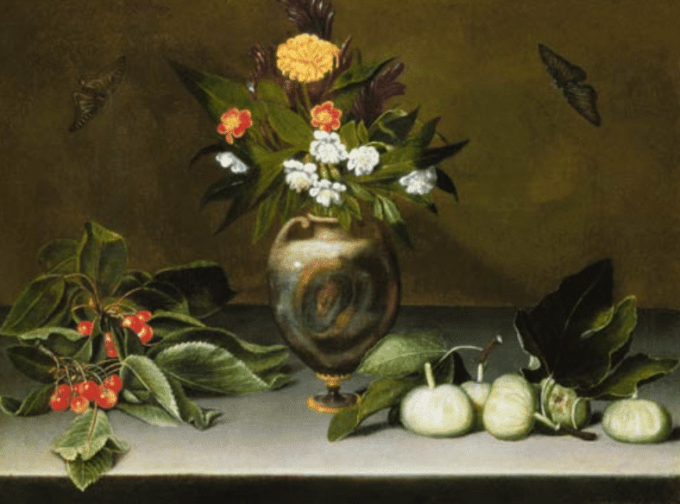 Vaso con flores, cerezas, higos y dos mariposas – Caravaggio Caravaggio 2024-09-19