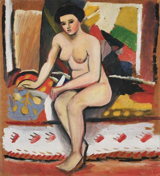 Mujer desnuda sentada – August Macke August Macke 2024-09-20