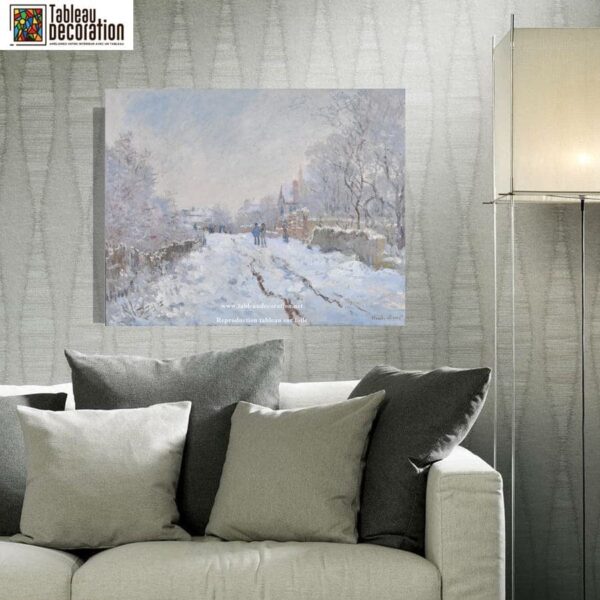 Calle bajo la nieve, Argenteuil – Cuadro de nieve de Monet Claude Monet 2024-11-21 3