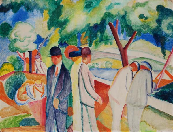 Poussette (Gran paseo luminoso) – August Macke August Macke 2024-09-20 2