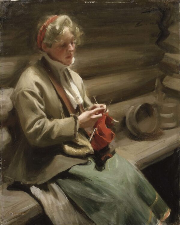 Tricot de niña dalécarlienne. Chou Margit, 1901 – Anders Zorn Anders Zorn 2024-12-22