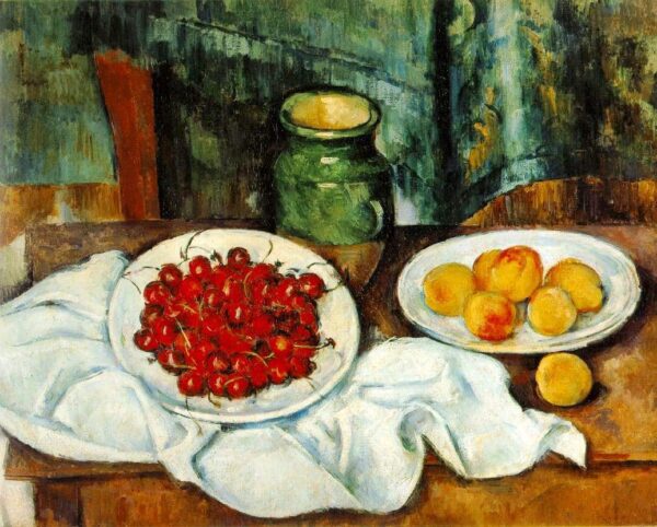 Bodegón con cerezas y duraznos – Paul Cézanne Paul Cézanne 2024-11-21