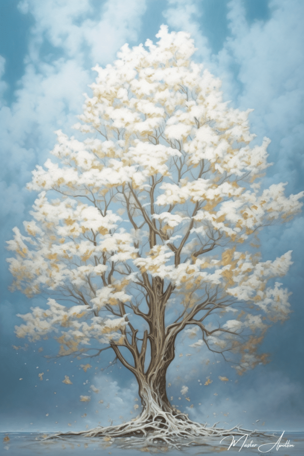 Tabla árbol blanco Cuadros Contemporáneos Árboles 2024-12-22