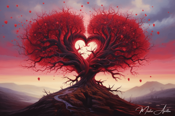 Tabla árbol corazón amor Cuadros Contemporáneos Árboles 2024-12-22