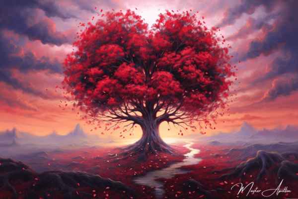 Tabla árbol corazón amor Cuadros Contemporáneos Árboles 2024-12-22