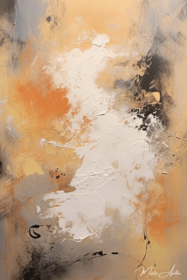 «Tabla contemporánea abstracta beige nube de arena» Pinturas abstractas contemporáneas 2024-12-22