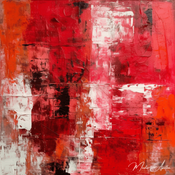 Cuadro contemporáneo abstracto rojo de Jana Pinturas abstractas contemporáneas 2024-12-22