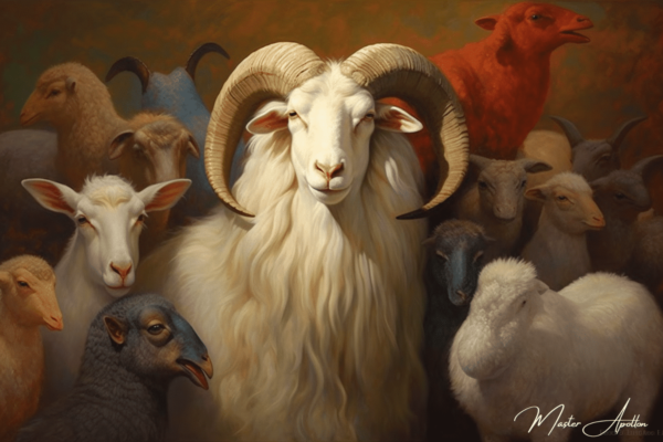 «Cuadro contemporáneo de la familia de cabras animales» Pinturas Contemporáneas 2024-12-22