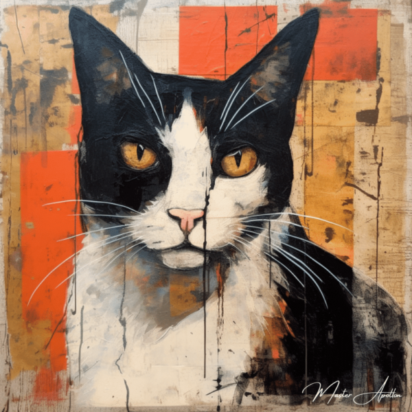 Cuadro contemporáneo gato Félix Pinturas Contemporáneas 2024-12-22