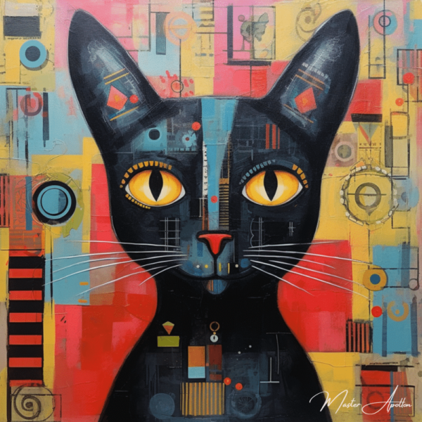 Tabla contemporánea gato miau Pinturas Contemporáneas 2024-12-22