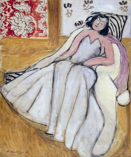 Joven mujer con abrigo blanco – Matisse Henri Matisse 2024-11-21