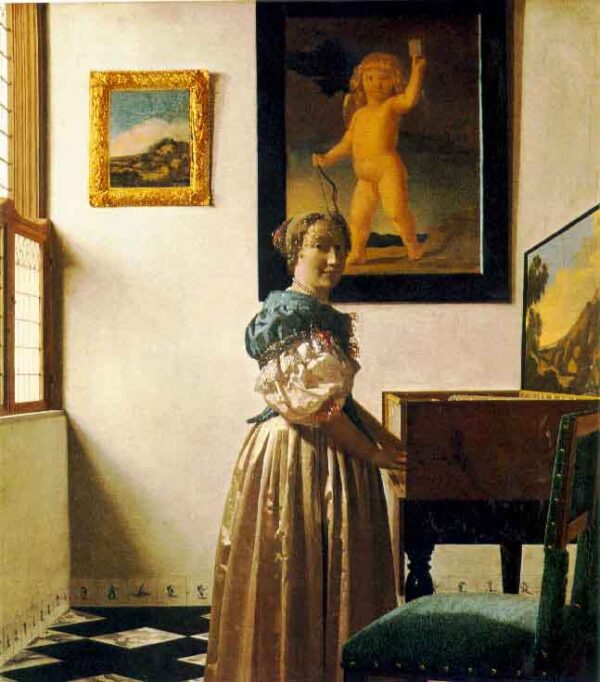 Una dama de pie en el virginal – Johannes Vermeer Johannes Vermeer 2024-11-21