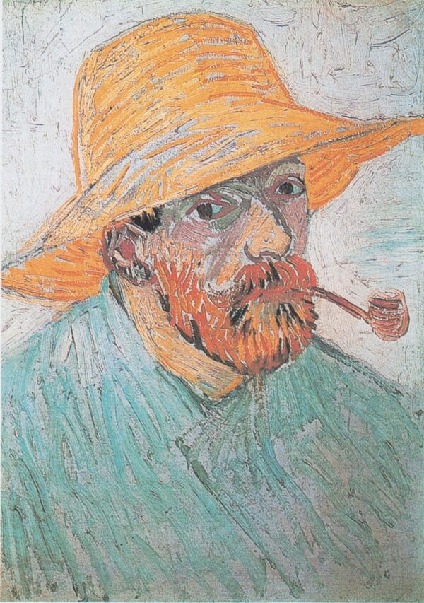 Autorretrato con sombrero de paja y pipa – Van Gogh Autorretrato Vincent Van Gogh 2024-11-21