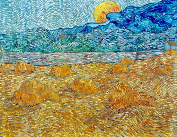 Paisaje nocturno al amanecer de la luna – Van Gogh Vincent Van Gogh 2024-09-19