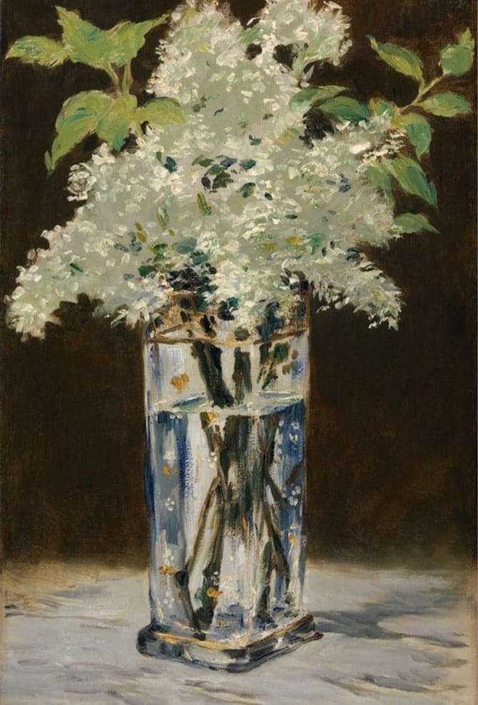 Lilas blancos en un jarrón de cristal – Edouard Manet Édouard Manet 2024-09-20