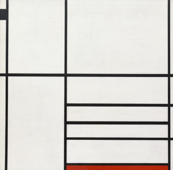 Composición en blanco, negro y rojo – Mondrian Piet Mondrian 2024-11-21