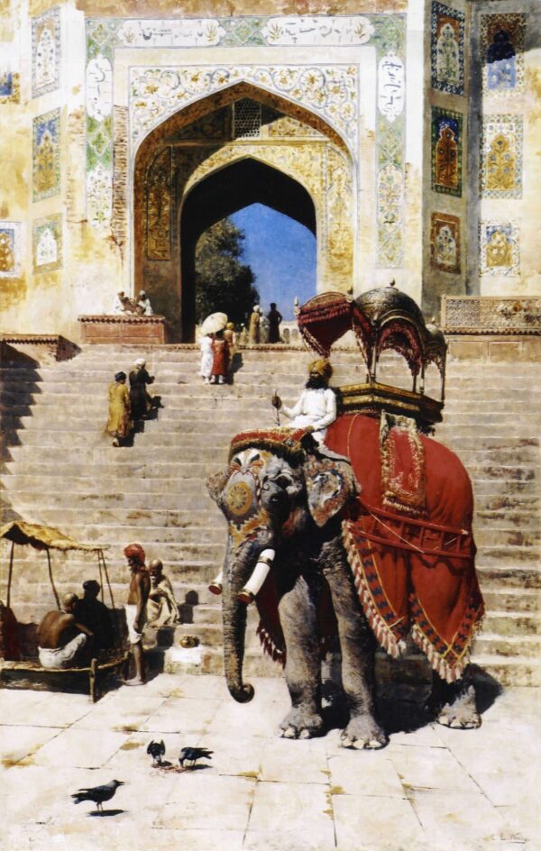 Elefante real en la entrada de la Jami Masjid, Mathura – Edwin Lord Weeks Edwin Lord Weeks 2024-12-22