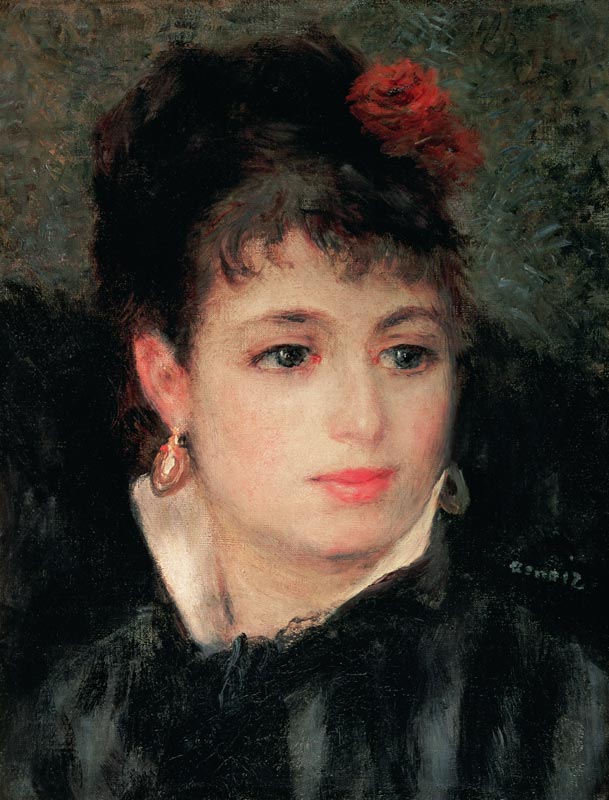 Mujer con una rosa en el cabello – Pierre-Auguste Renoir Pierre-Auguste Renoir 2024-09-20