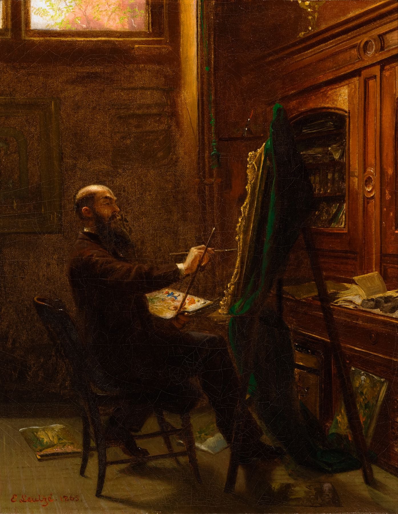 Worthington Whittredge en su estudio de Tenth Street – Emanuel Leutze Emanuel Leutze 2024-09-20 2