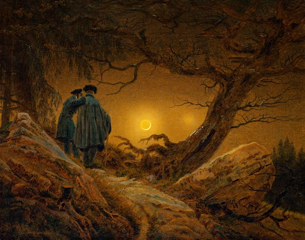 Dos hombres contemplando la luna – Caspar David Friedrich Caspar David Friedrich 2024-09-20