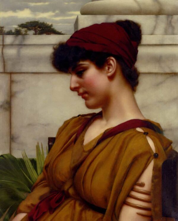 Una belleza clásica de perfil – John William Godward John William Godward 2024-11-21