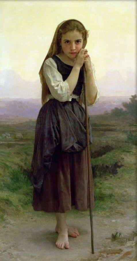 Una pequeña pastora – William Bouguereau William Bouguereau 2024-11-21