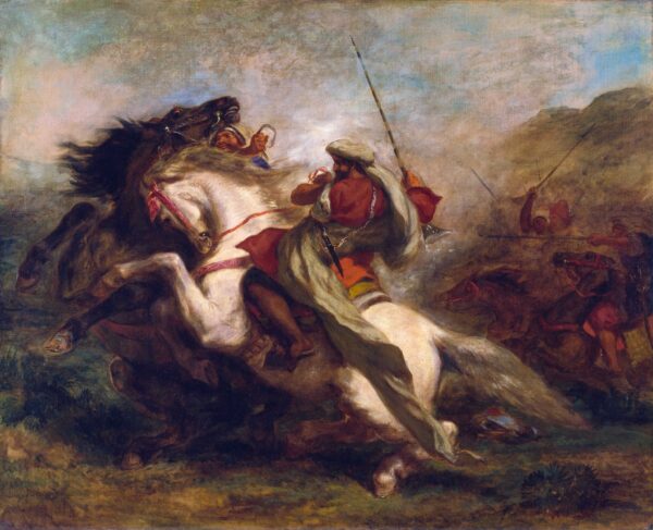 Colisión de caballeros moros – Eugène Delacroix Eugène Delacroix 2024-11-21