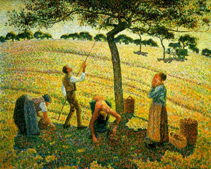 Recolección de manzanas en Eragny-sur-Epte – Camille Pissarro Camille Pissarro 2024-09-20