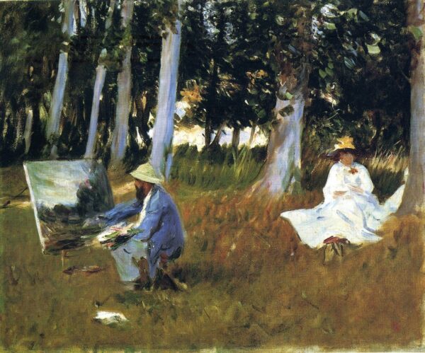 Claude Monet pintando en el borde de un bosque – John Singer Sargent John Singer Sargent 2024-11-21