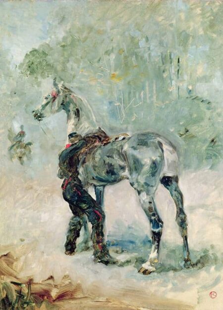 Artillero sellando su caballo – Toulouse Lautrec Henri de Toulouse-Lautrec 2024-12-29