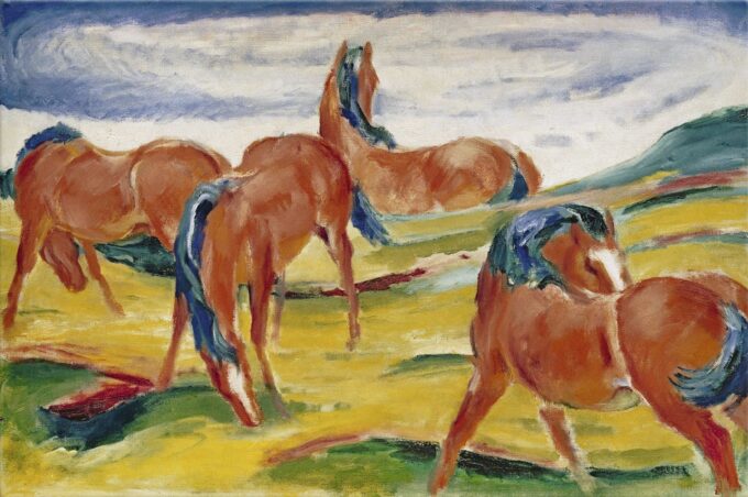 Caballos en el pasto I – Franz Marc Franz Marc 2024-09-19