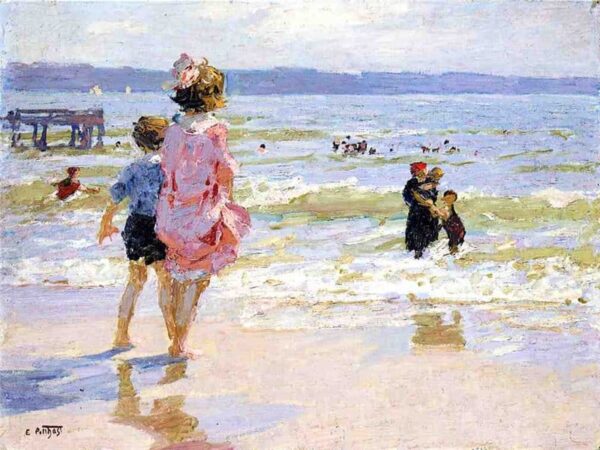 En la orilla del mar – Edward Henry Potthast Edward Henry Potthast 2024-11-21