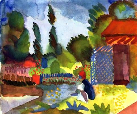 Paisaje de Túnez con un árabe sentado – August Macke August Macke 2024-09-20 2