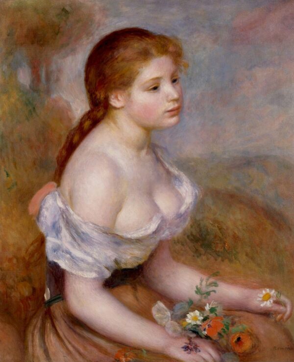 Chica joven con margaritas – Pierre-Auguste Renoir Pierre-Auguste Renoir 2024-11-21