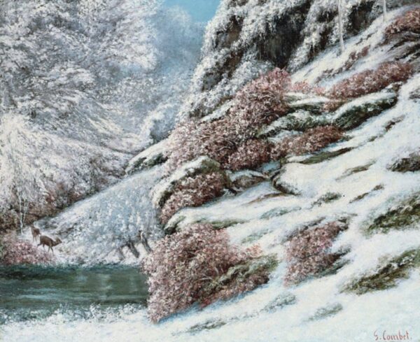 Cerdo en un paisaje de nieve – Gustave Courbet Gustave Courbet 2024-11-21