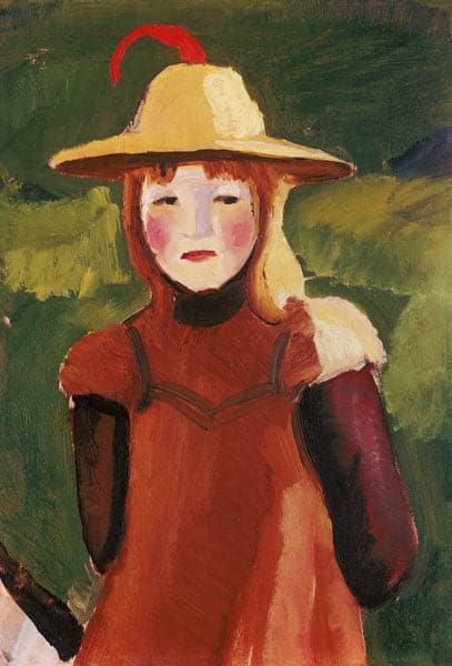 Hija de campesino con sombrero de paja – August Macke August Macke 2024-09-20