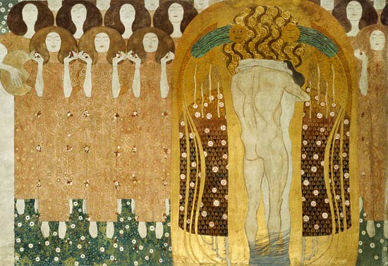 Beso, detalle de La Frise Beethoven – Gustav Klimt Gustav Klimt 2024-09-19