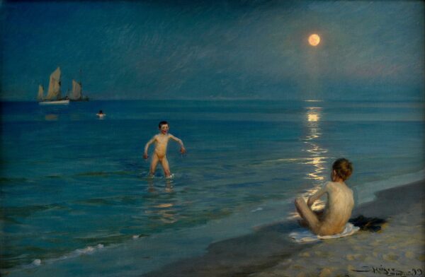 Garçons bañándose en Skagen, noche de verano – Peder Severin Kroyer Peder Severin Krøyer 2024-12-22