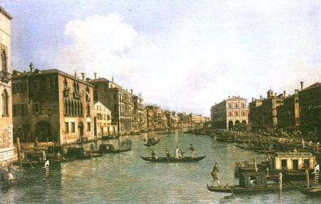 El Canal Grande en dirección sureste hacia el Puente de Rialto – Giovanni Antonio Canal Canaletto 2024-11-21