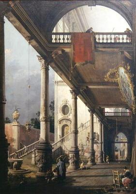 Capriccio de una columnata, 1765 (óleo sobre lienzo) – Giovanni Antonio Canal Canaletto 2024-11-21