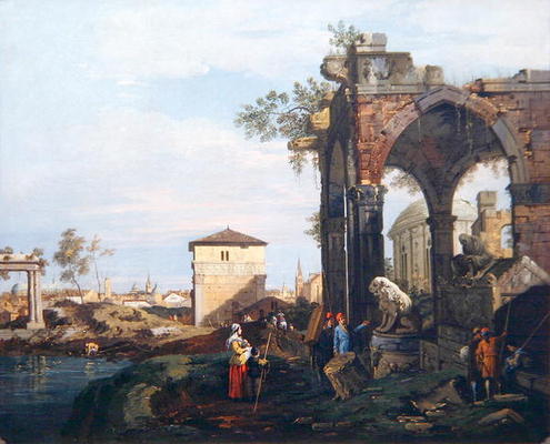 Capriccio con ruinas y Porta Portello en Padua, alrededor de 1760 – Giovanni Antonio Canal Canaletto 2024-11-21